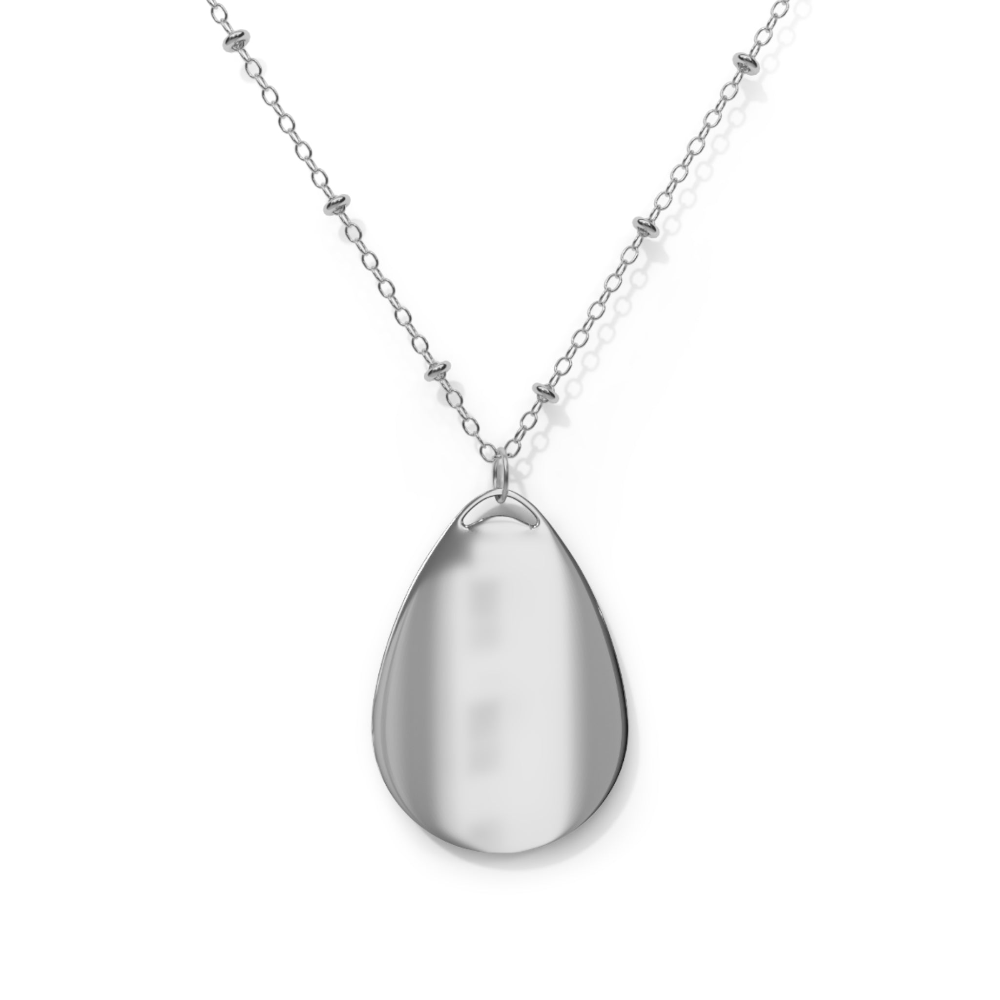 GF Tornado Pendant Necklace — Oval Charm Necklace