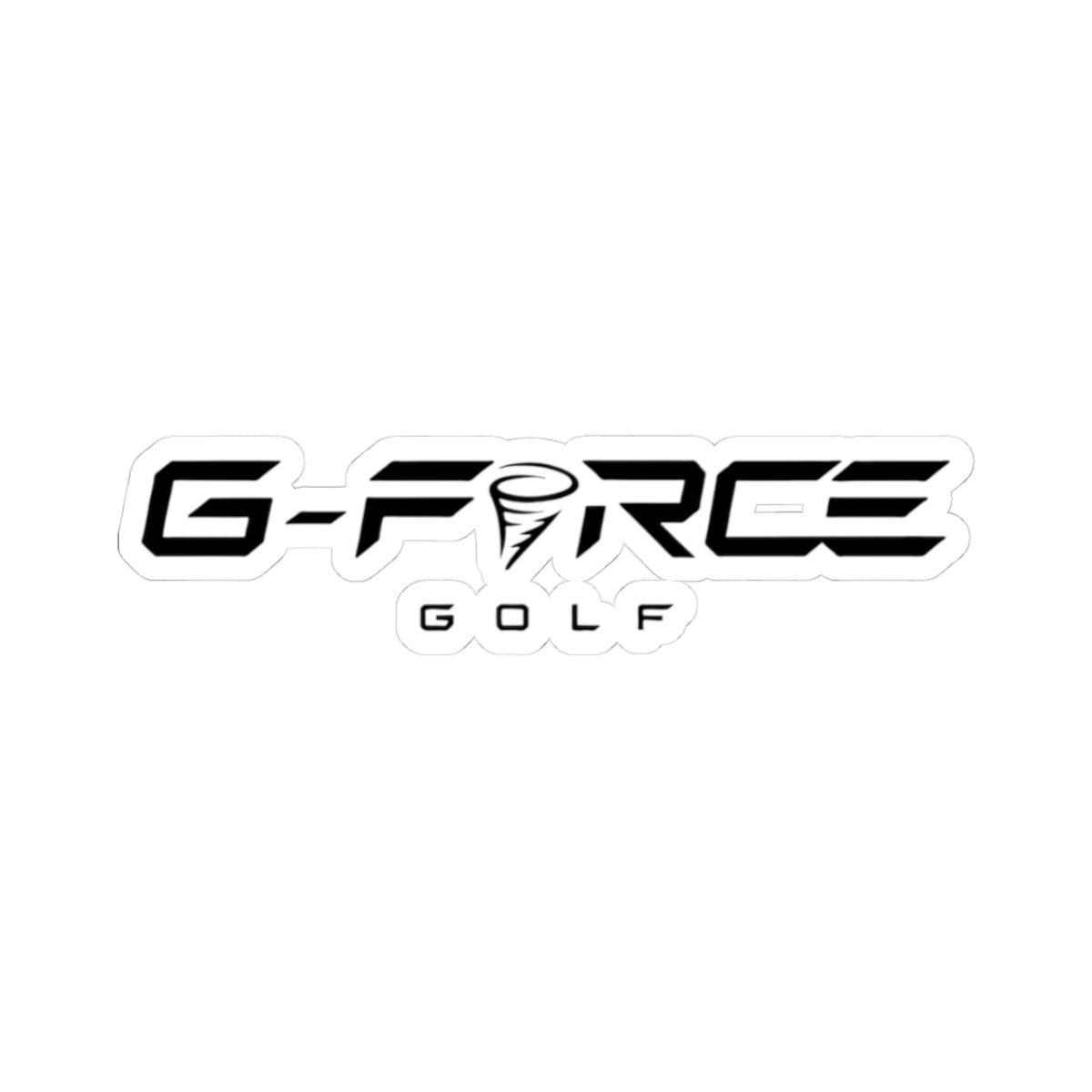 G-Force Golf Logo Kiss-Cut Sticker — Sleek Golf Decal for Laptops, Clubs & Gear