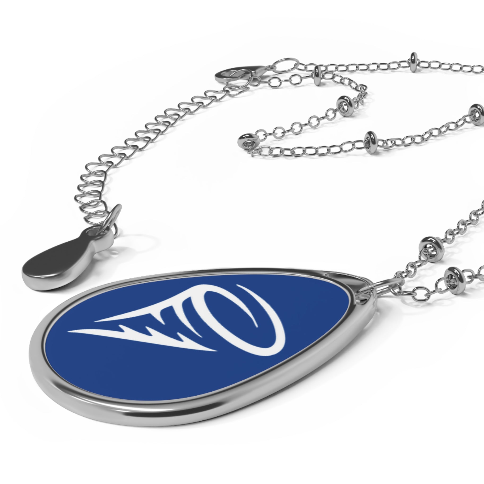 GF Tornado Pendant Necklace — Oval Charm Necklace
