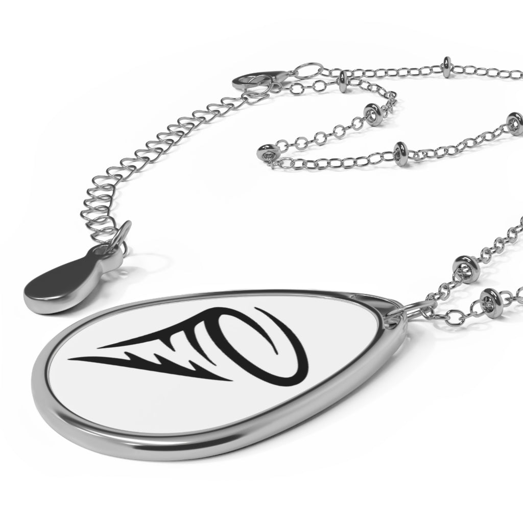 GF Tornado Pendant Necklace — Oval Charm Necklace