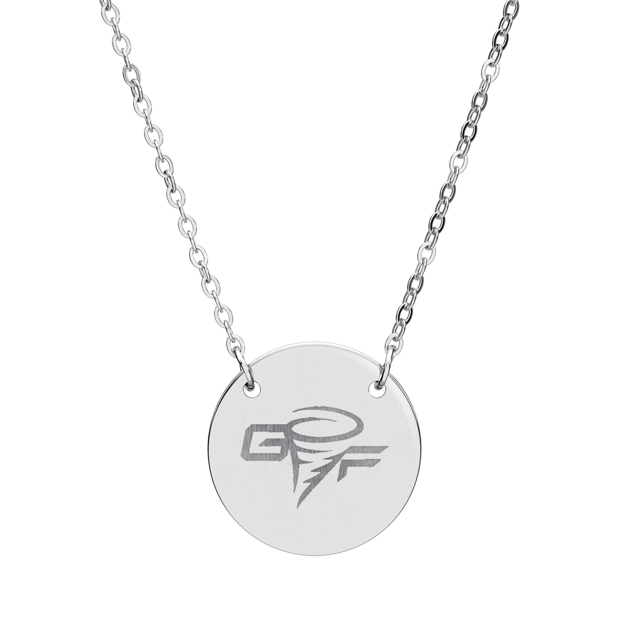 GF Engraved Circle Necklace